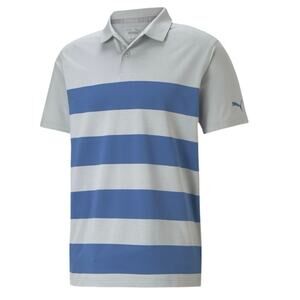 Puma Mattr Kiwi Stripe Golf Polo Shirt - Youth Boys S